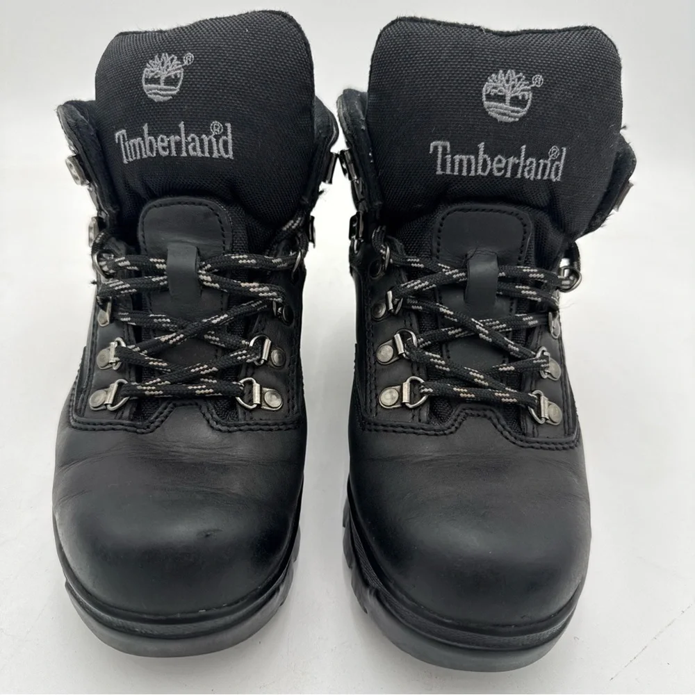 Timberland Black Leather Hiking Boots